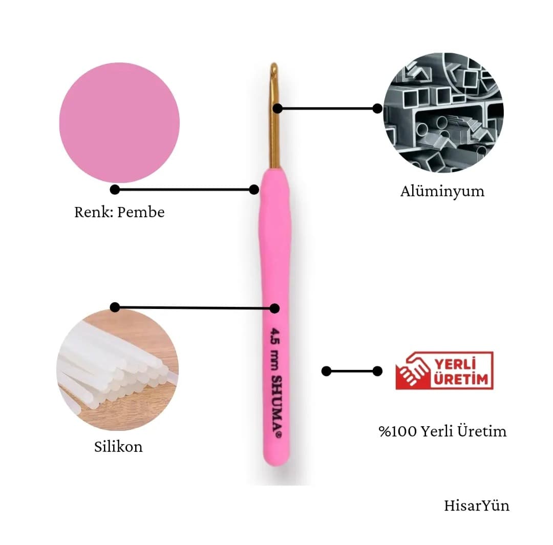 Shuma Yün Tığı Pembe Serisi